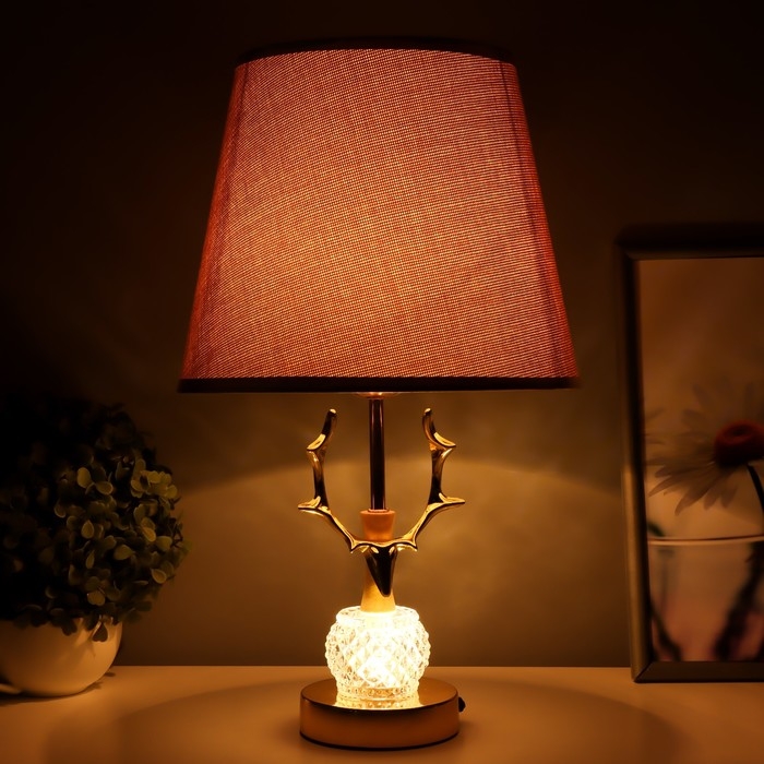 Настольная лампа Настольная лампа "Сканди" Е27 40Вт золото 23х23х41 см