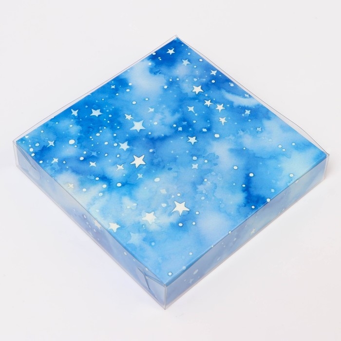 Кондитерская упаковка с PVC крышкой "Время Чудес", 16 х 16 х 3 см