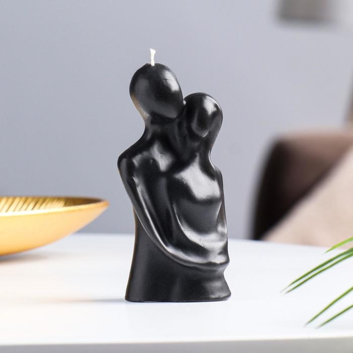 Свеча фигурная  Свеча фигурная "Влюбленные", 12 см, черная