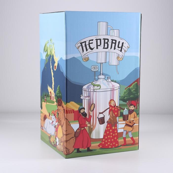 Самогонный аппарат «Первач Элит», 20Т, 20 л, термометр, клапан избыточного давления, слив отходов, охлаждение Самогонный аппарат «Первач Элит», 20Т, 20 л, термометр, клапан избыточного давления, слив отходов, охлаждение