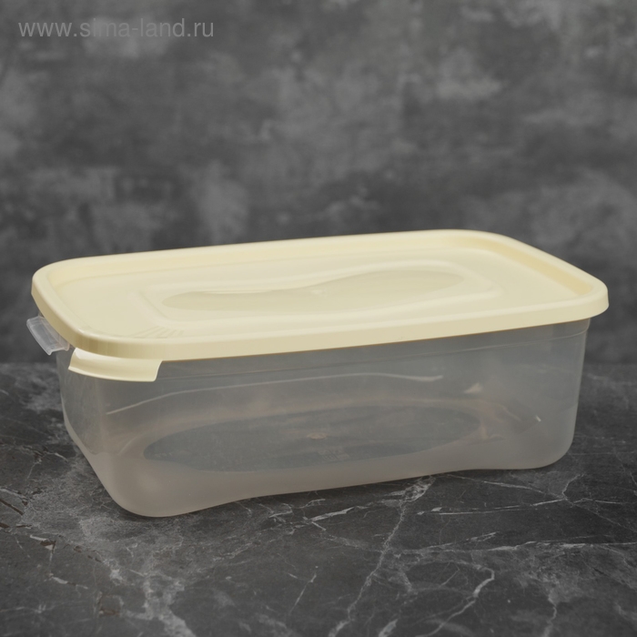 Контейнер для продуктов «Каскад», 2,2 л, прозрачный, крышка микс Контейнер для продуктов «Каскад», 2,2 л, прозрачный, крышка микс