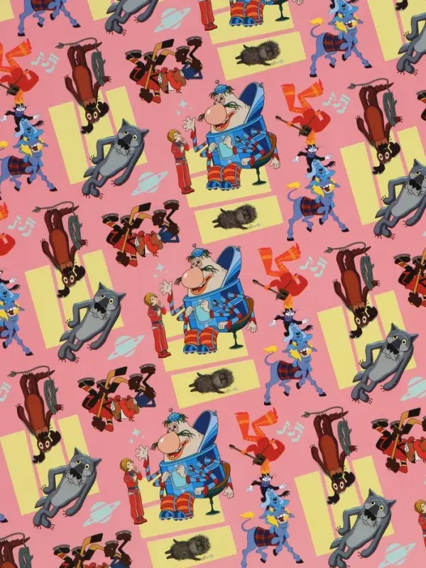 Бумага упаковочная глянцевая &laquo;Добрые мультики&raquo;, 50&times;70 см