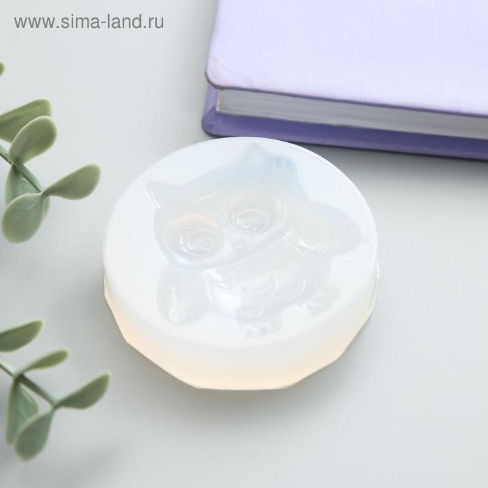 Молд силикон Молд силикон "Совушка с цветочком" 4,5 см