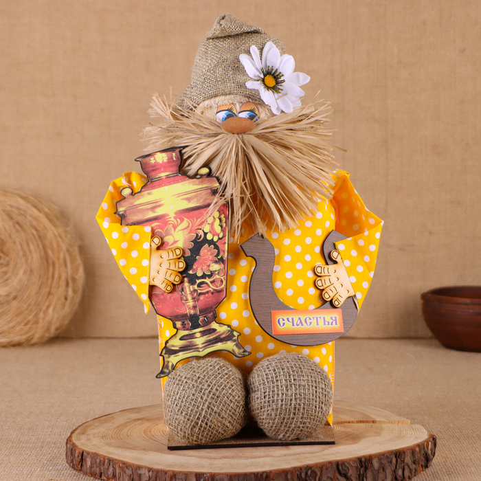 Оберег-домовой Оберег-домовой "Эксклюзив, с самоваром и подковой", микс