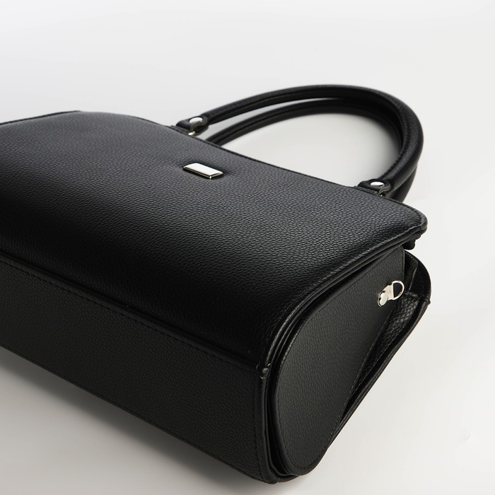 Сумка женская TEXTURA, тоут, средний размер, цвет чёрный Сумка женская TEXTURA, тоут, средний размер, цвет чёрный