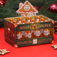 Новый год. Шоколад фигурный IRISH COFFEE, с ликером и ирландским кофе, 13 ± 1 г