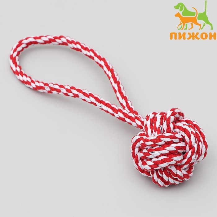 Игрушка тренировочная канатная Игрушка тренировочная канатная "Булава", шарик 7-7,5 см, до 100 г