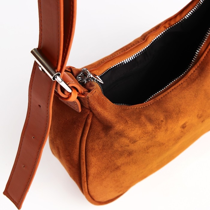 Сумка женская на молнии, цвет коричневый Сумка женская на молнии, цвет коричневый