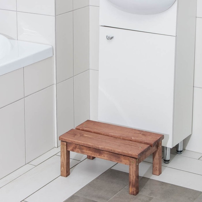 Ступенька для ванной, 39×27×19 см, с покрытием Ступенька для ванной, 39×27×19 см, с покрытием