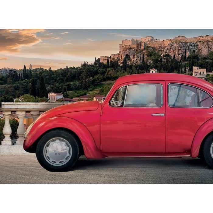 Алмазная мозаика с частичным заполнением на холсте «Машина», 15 х 21 см