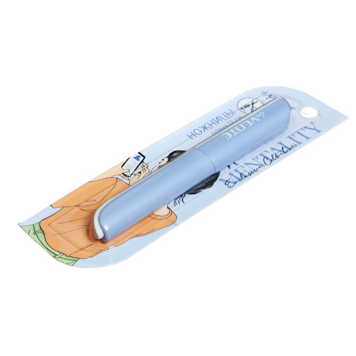 Ножницы 12 см, deVENTE Mentality, складные (карманные), пластиковые кольца, футляр Ножницы 12 см, deVENTE Mentality, складные (карманные), пластиковые кольца, футляр