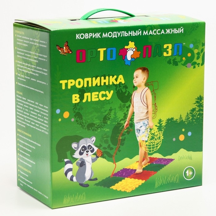 Модульный массажный коврик «Лес», 8 модулей, 4 вида, цвет МИКС Модульный массажный коврик «Лес», 8 модулей, 4 вида, цвет МИКС