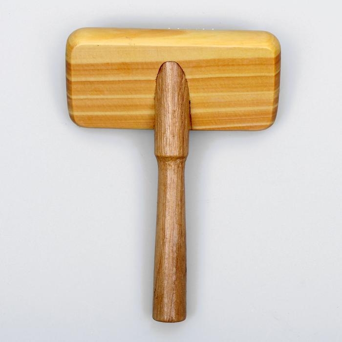 Пуходерка в деревянном корпусе, с каплями, 8,5 х 13 см Пуходерка в деревянном корпусе, с каплями, 8,5 х 13 см