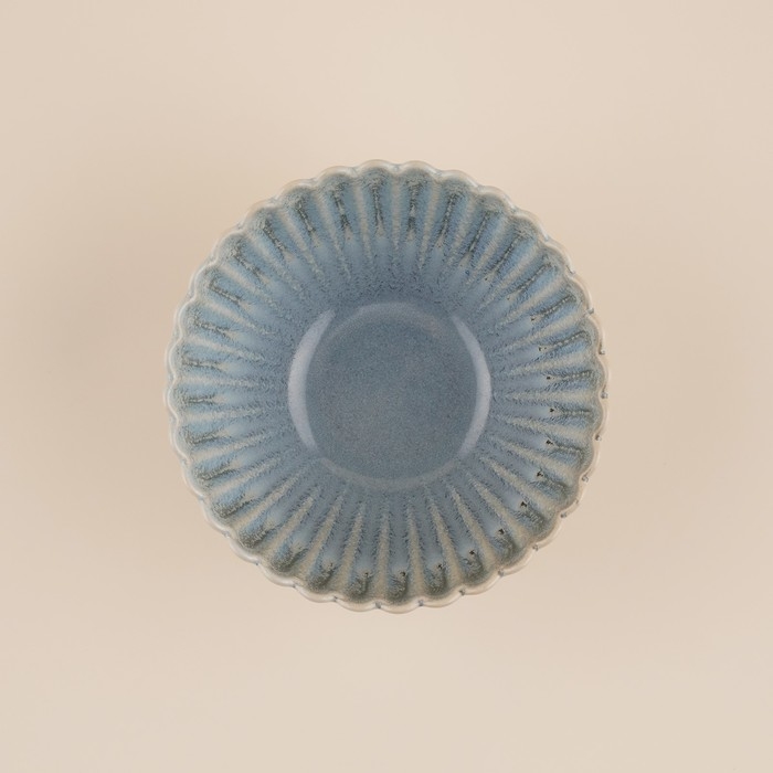 Салатник фарфоровый SL Home «Эхо Крита», 720 мл, d=16 см, цвет голубой