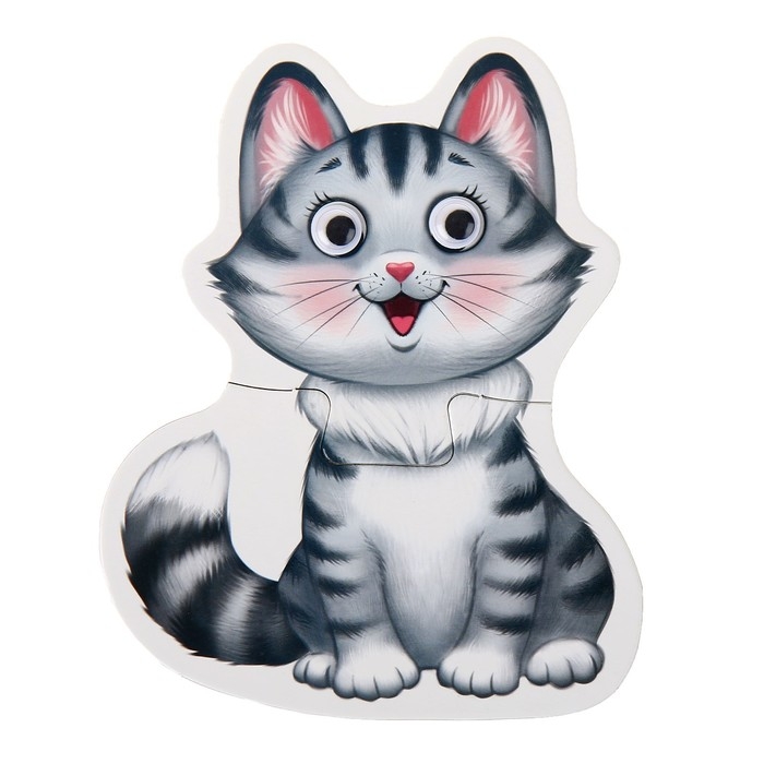 Макси-пазлы с глазками «Животные фермы», 4 пазла, 8 деталей Макси-пазлы с глазками «Животные фермы», 4 пазла, 8 деталей