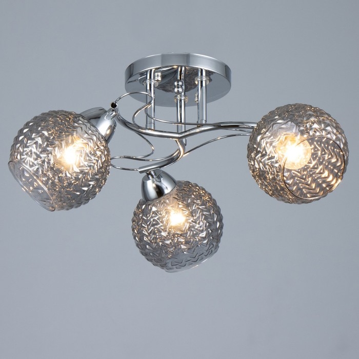 Люстра Люстра "Эрион" 3хЕ27 40Вт хром 50х50х24 см BayerLux