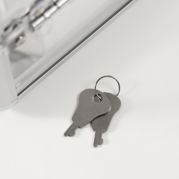 Шкатулка пластик металлокаркас Шкатулка пластик металлокаркас "Прозрачная" 18х25х18 см