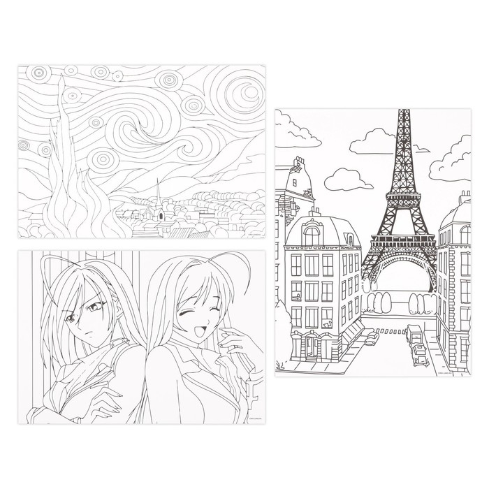 Раскраска акварелью с красками &laquo;Волшебная акварель&raquo;, А4