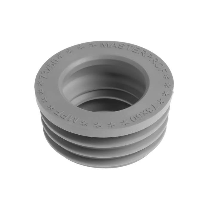 Манжета переходная MasterProf ИС.131772, d=73 х 50 мм, для канализационных труб, ТЭП, серая Манжета переходная MasterProf ИС.131772, d=73 х 50 мм, для канализационных труб, ТЭП, серая