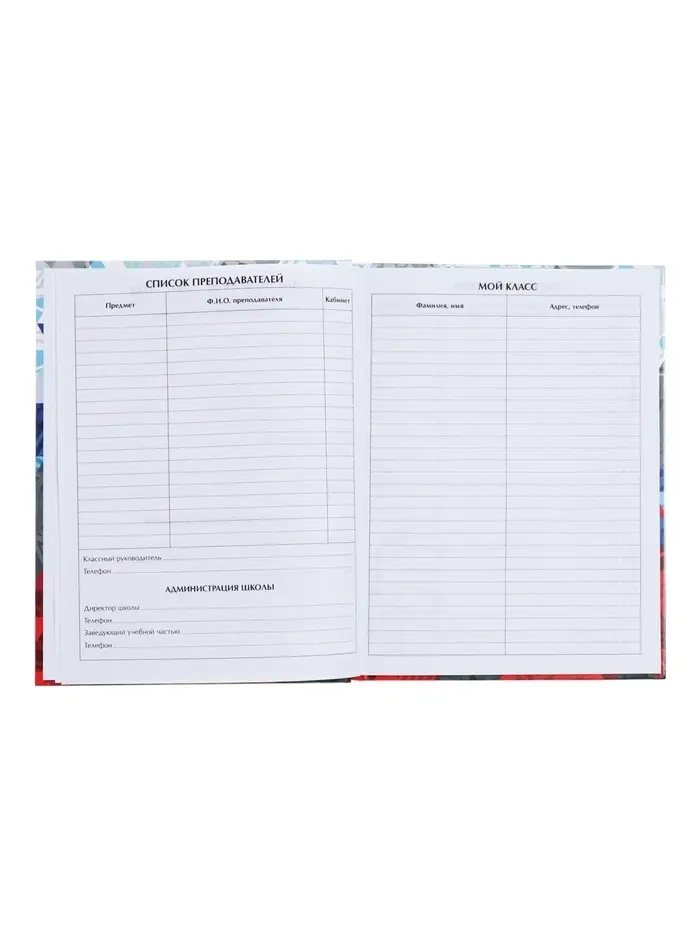 Дневник школьный для 1-11 классов, &laquo;Россия геометрия&raquo;, твёрдая обложка 7БЦ, глянцевая ламинация, 40 листов