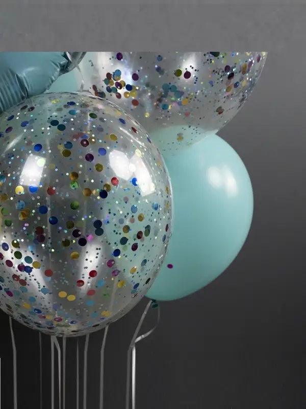 Конфетти «Круг» металлик, 1 см, 50 г, МИКС