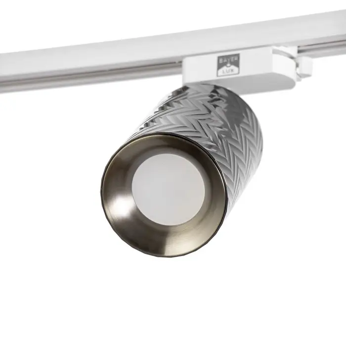 Светильник трековый BayerLux Simple &laquo;Астер&raquo; GU10, 220 В, 7.5&times;7.5&times;20 см, чёрный хром