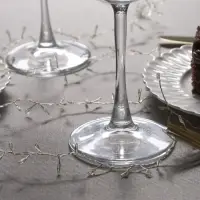 Гирлянда &laquo;Мишура&raquo; 1 м, роса, IP20, серебристая нить, 100 LED, 2 режима, от батареек АА&times;3, свечение белое