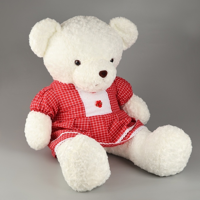 Мягкая игрушка «Медведь, в красном платье, 100 см