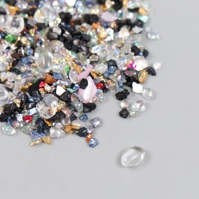 Декор для творчества в баночке Декор для творчества в баночке "Природный камень со стеклом - Классика" 20 гр 5х2,2х2,2 см