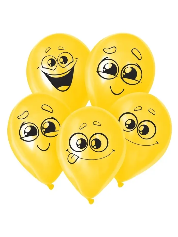 Воздушные шары латексные 12" &laquo;Улыбочки&raquo;, 50 шт.