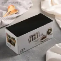 Баночки для специй &laquo;Цилиндр&raquo;, набор 6 шт. на подставке, 19&times;8&times;9 см, пластик