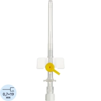 Катетер внутривенный с доп.портом 24G, Polyflon, 100 шт/уп