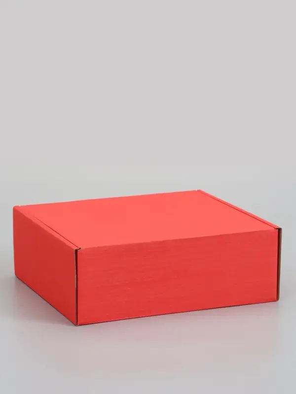 Коробка самосборная, красная, для подарков, хранения и отправки посылок, 26&times;24&times;10 см