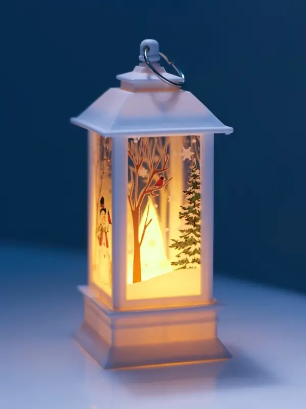 Набор светодиодных фигур, 3 шт, "Яркие фонари", 13х5.5х5.5 см, от бат.3хAG13, Т/БЕЛЫЙ