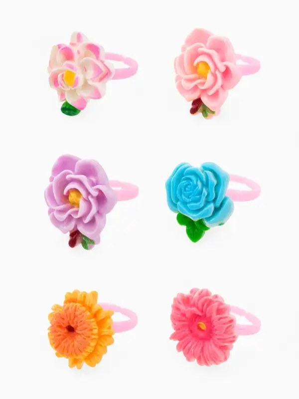 Кольцо «Выбражулька» цветы, форма МИКС, цветное, безразмерное Кольцо «Выбражулька» цветы, форма МИКС, цветное, безразмерное