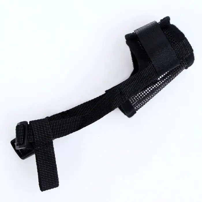 Намордник сетчатый, размер S, с двойной фиксацией, чёрный