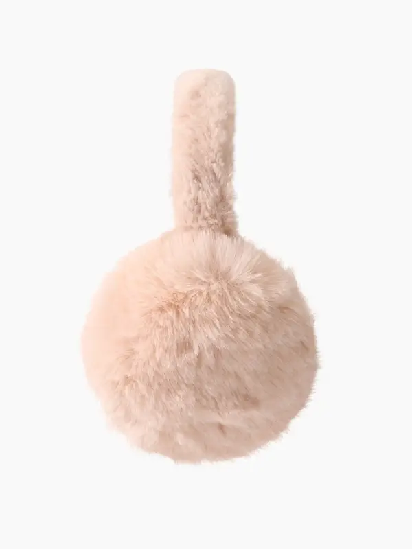 Меховые наушники MINAKU складные, цв.бежевый р-р 54-58 Меховые наушники MINAKU складные, цв.бежевый р-р 54-58