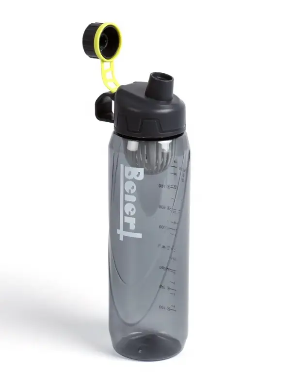 Бутылка для воды SPORT, 1 л, чёрная