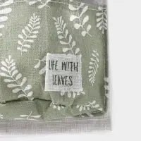 Органайзер подвесной с карманами Доляна Leaves, 3 отделения, 58×20 см, цвет зелёный