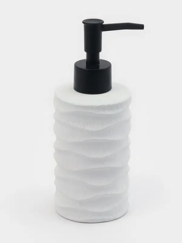 Дозатор для жидкого мыла Дозатор для жидкого мыла "Волны", цвет белый
