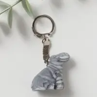 Брелок "Бегемотик сидящий маленький", 3,7см