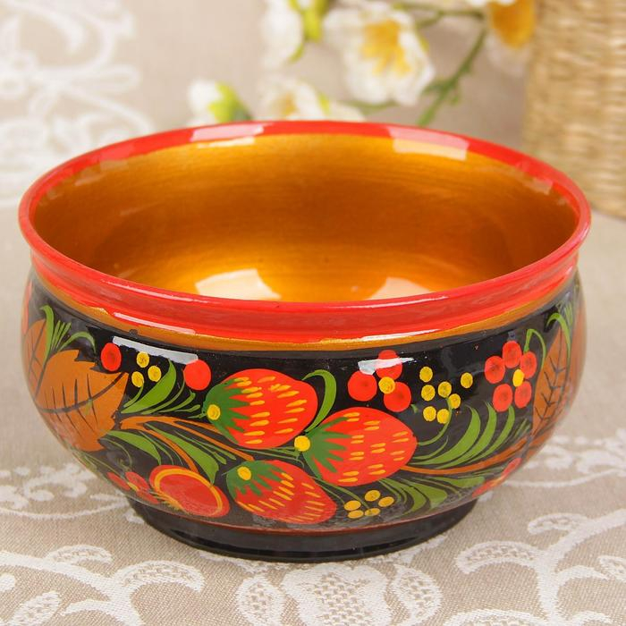 Чашка «Ягодка», средняя, 15×7 см, хохлома Чашка «Ягодка», средняя, 15×7 см, хохлома