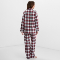 Пижама женская из фланели (рубашка и брюки) KAFTAN р.52-54