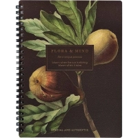 Бизнес-тетрадь, BS, А5, 80л., клетка, спираль. Flora, инжир N4184