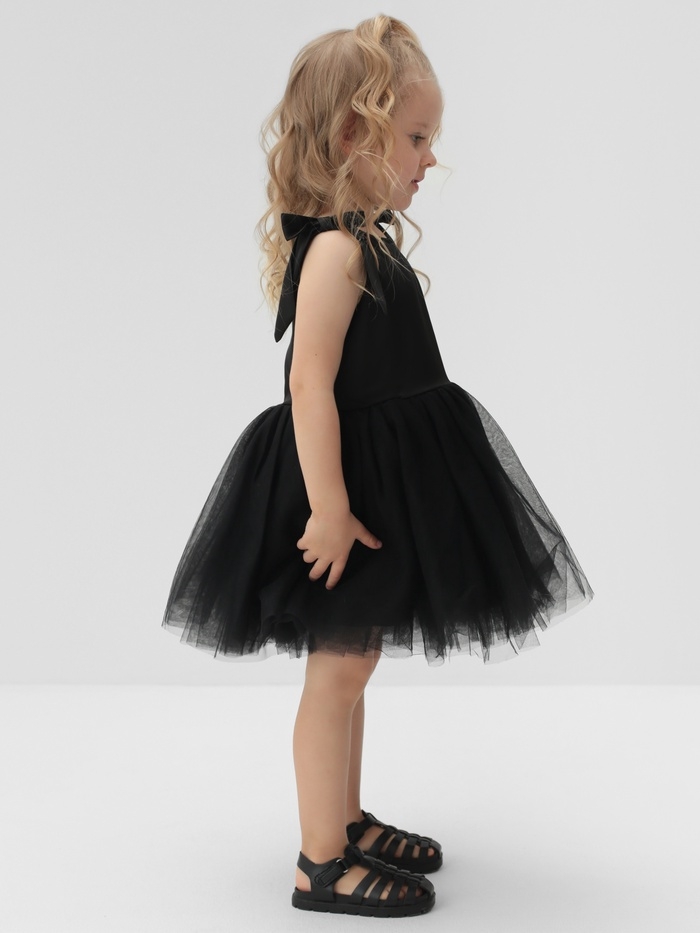 Платье нарядное детское MINAKU: PartyDress цвет чёрный, рост 116