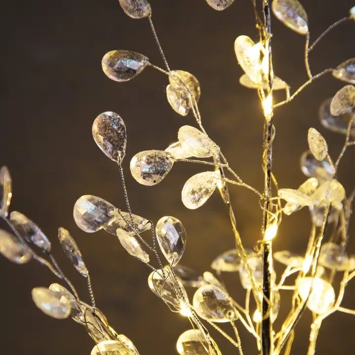 Светодиодный куст &laquo;Лепестки&raquo; 35&times;26&times;3 см, 10 LED, постоянное свечение, от батареек CR2032&times;2 (в комплекте), свечение тёплое белое