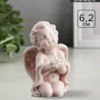 Фигурка &laquo;Ангел с розами сидящий&raquo;, 6.2 см
