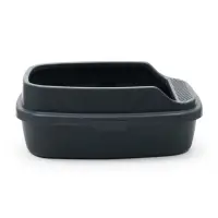 Туалет Айша M с бортом 53&times;39&times;21 см серый FIX