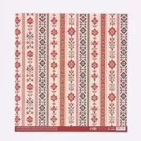 Бумага для скрапбукинга &laquo;Русские мотивы&raquo;, 180 г/м, 30.5&times;32 см