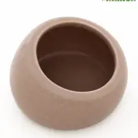 Миска для грызунов, 30 мл, 5.7&times;5.7&times;3.5 см, со скошенным краем, керамика, серая